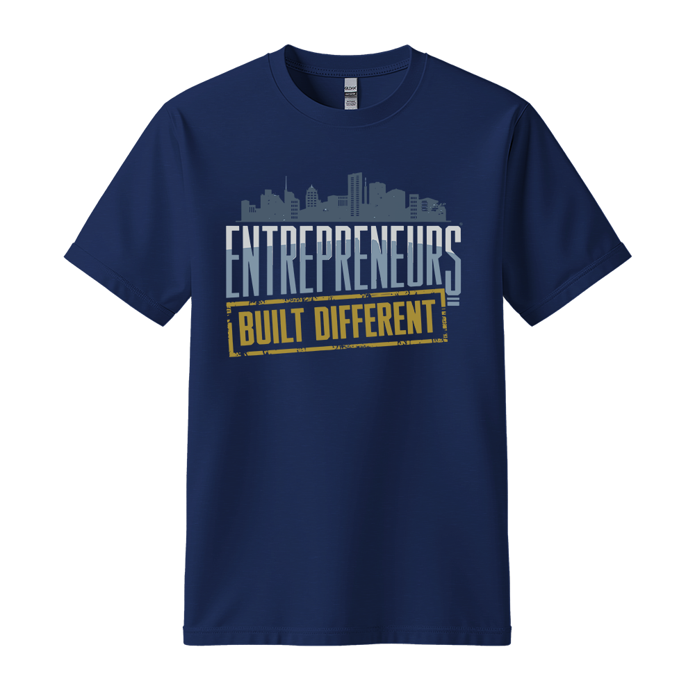 Entrepreneurs Built Different - Unisex T-Shirt - Motivation Tshirt - Navy