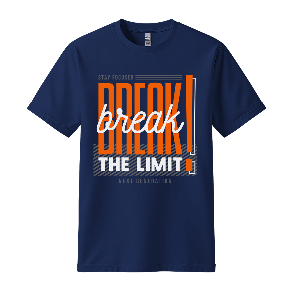 Break The Limit - Unisex T-Shirt - Motivation Tshirt - Navy