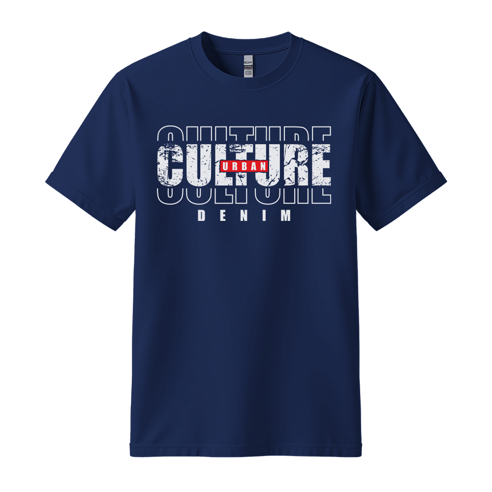 Urban Culture Denim - Unisex T-Shirt - Streetwear Tee - Navy