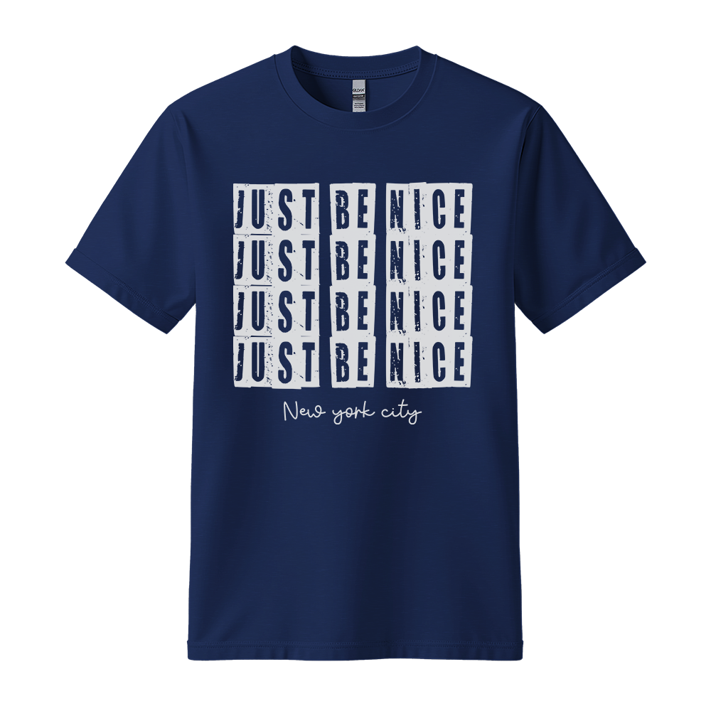 Just Be Nice New York City - Unisex T-Shirt - City Tee - Navy