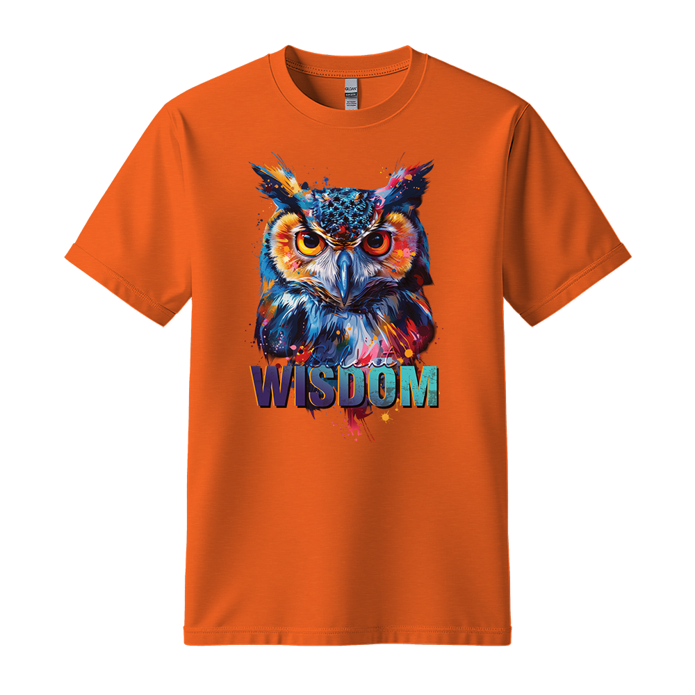 "Silent Wisdom" Owl Motivation Unisex T-Shirt