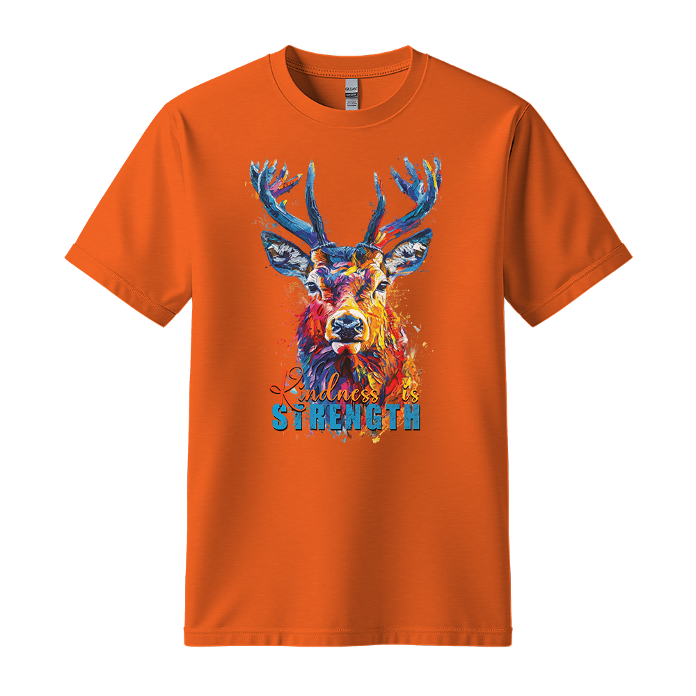 "Kindness Is Strength" Deer Motivation Unisex T-Shirt