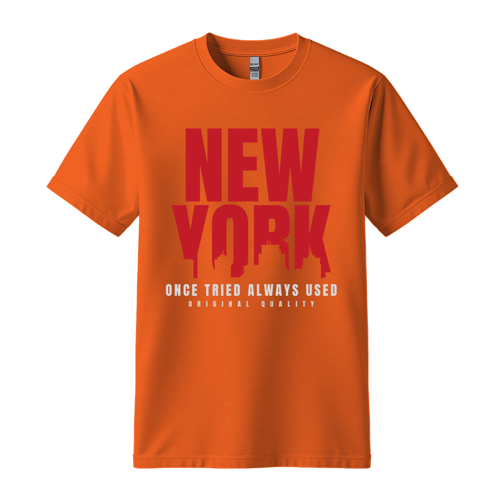New York Once Tried Always Used - Unisex T-Shirt - City Tee - Orange