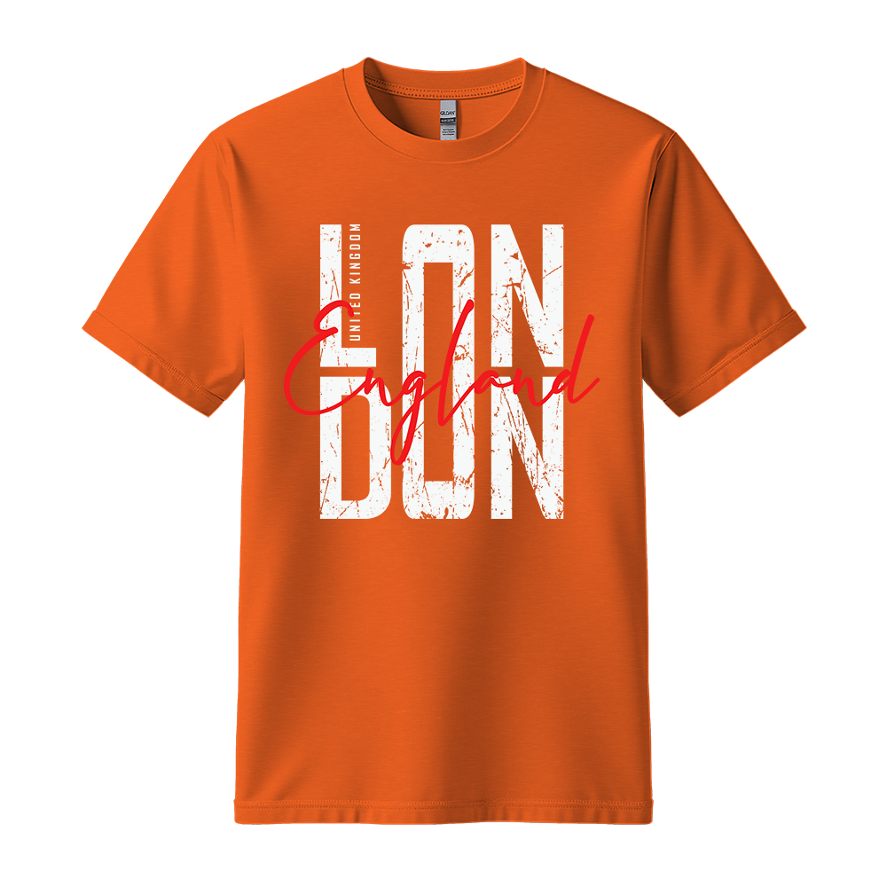 London England - Unisex T-Shirt - City Tee - Orange
