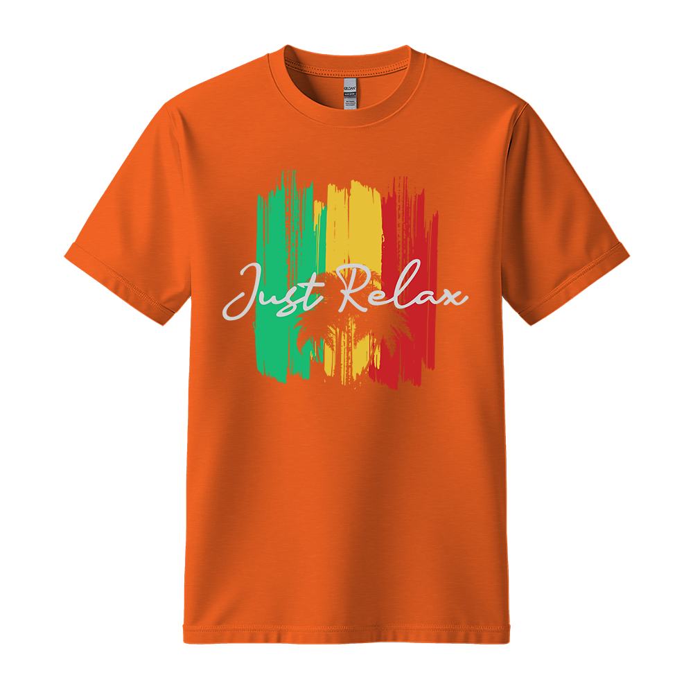 Just Relax - Unisex T-Shirt - Good Vibes Clothing - Orange