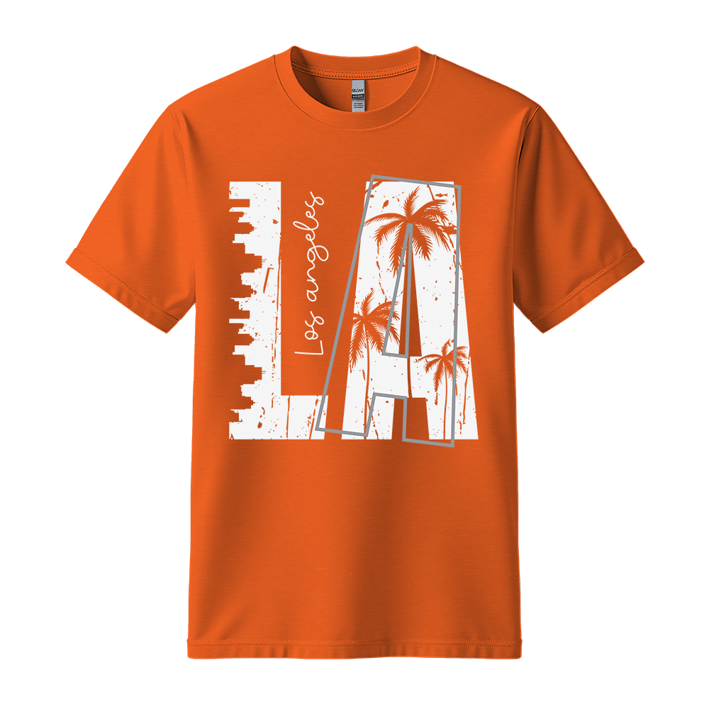 LA Los Angeles - Unisex T-Shirt - City Tee - Orange