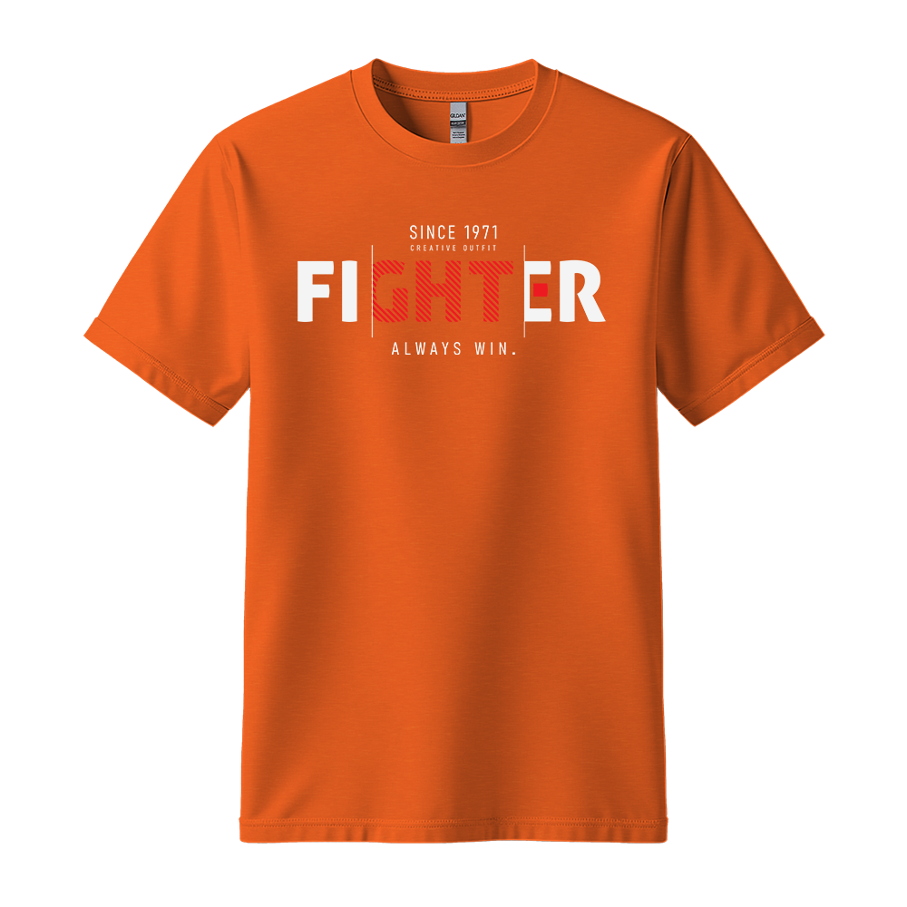 Fighter Always Win - Unisex T-Shirt - Motivation Tshirt - Orange