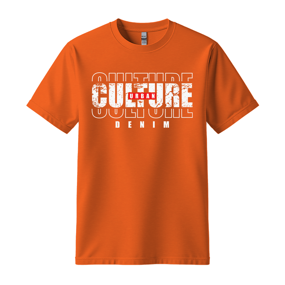 Urban Culture Denim - Unisex T-Shirt - Streetwear Tee - Orange