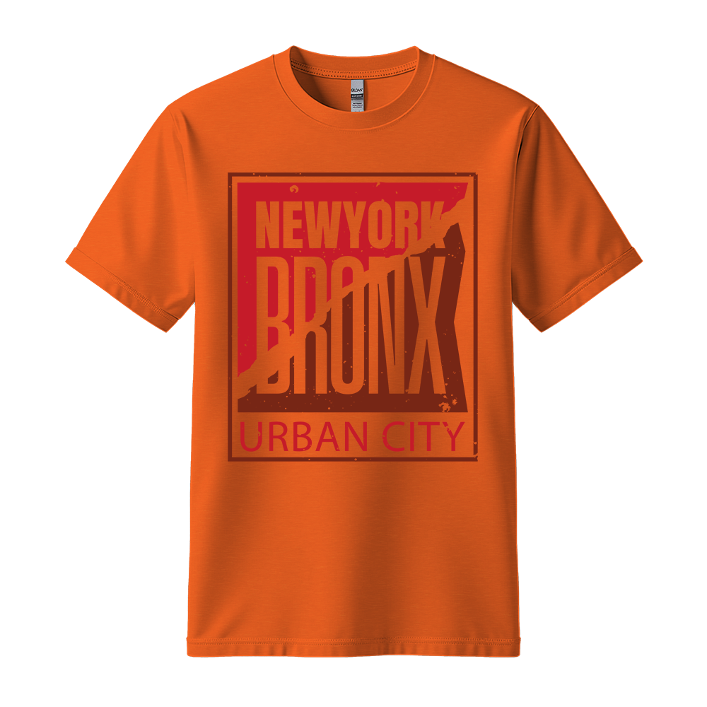 Bronx Urban City - Unisex T-Shirt - City Tee - Orange