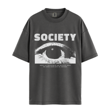 Society Eye - Unisex T-Shirt - Premium Comfort Colors - Pepper