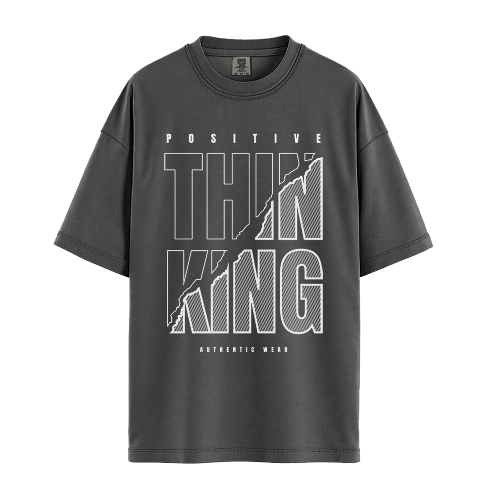 Positive Thinking Authentic Wear - Unisex T-Shirt - Premium Comfort Colors - Pepper