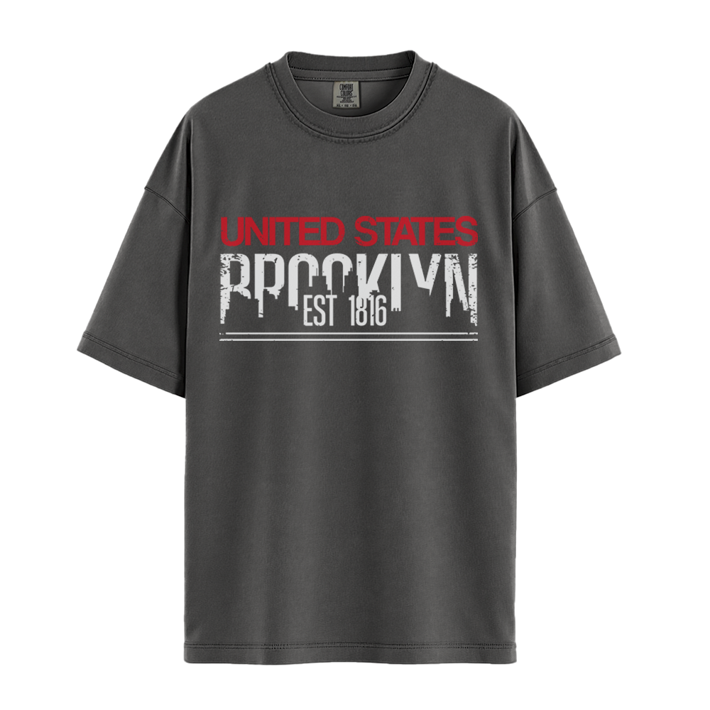 Brooklyn Est 1816 - Unisex T-Shirt - Premium Comfort Colors - Pepper