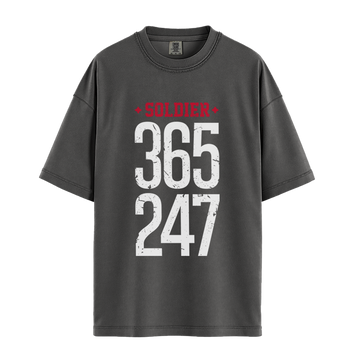 Soldier 365 247 - Unisex T-Shirt - Premium Comfort Colors - Pepper