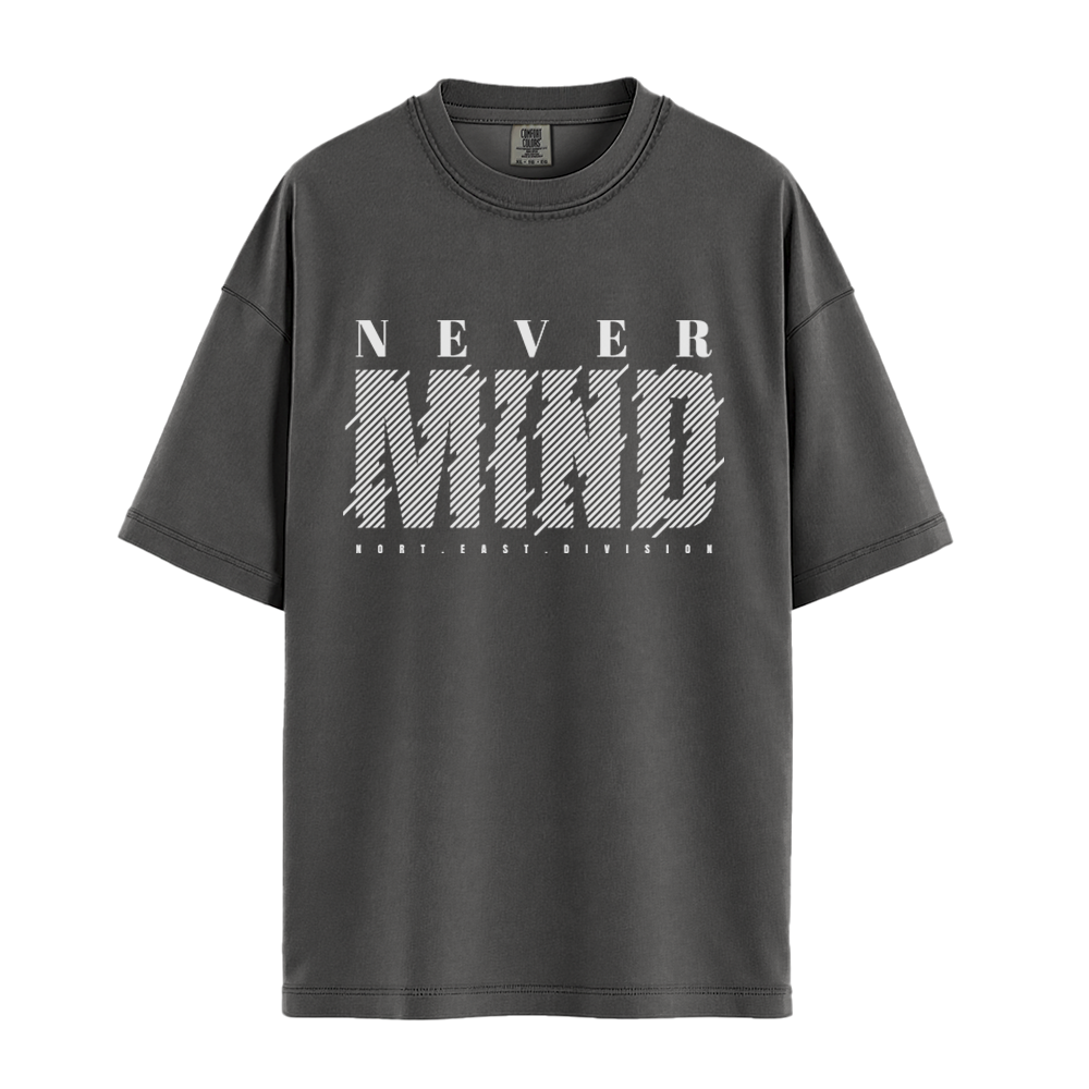 Never Mind North East Division - Unisex T-Shirt - Premium Comfort Colors - Pepper