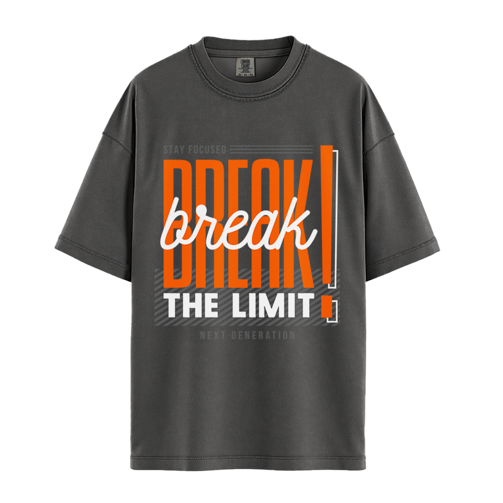 Break The Limit - Unisex T-Shirt - Premium Comfort Colors - Pepper