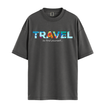 Travel To Find Yourself - Unisex T-Shirt - Premium Comfort Colors - Pepper
