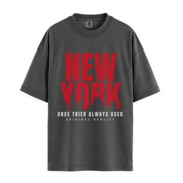 New York Once Tried Always Used - Unisex T-Shirt - Premium Comfort Colors - Pepper