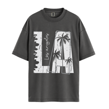 LA Los Angeles - Unisex T-Shirt - Premium Comfort Colors - Pepper