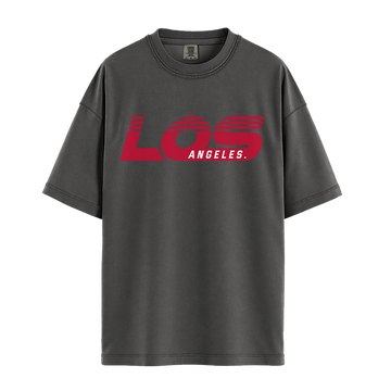 Los Angeles Retro - Unisex T-Shirt - Premium Comfort Colors - Pepper