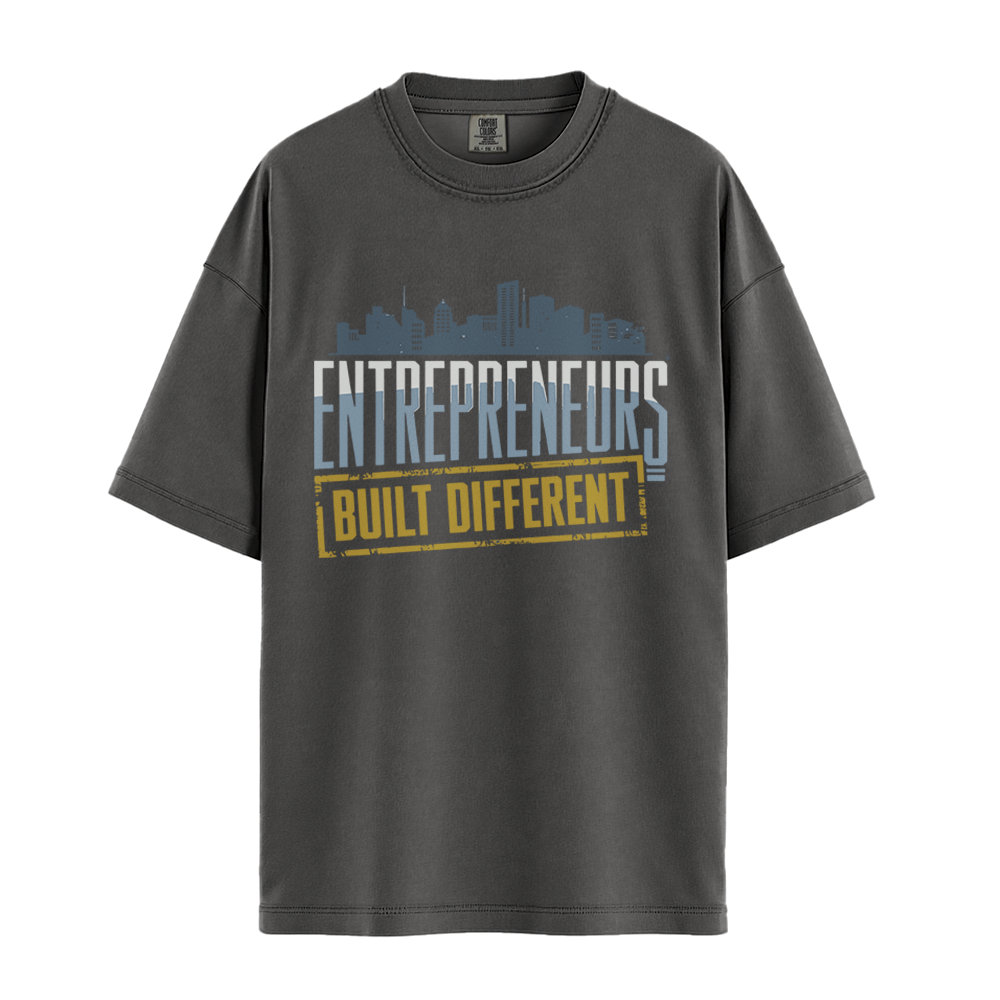 Entrepreneurs Built Different - Unisex T-Shirt - Premium Comfort Colors - Pepper