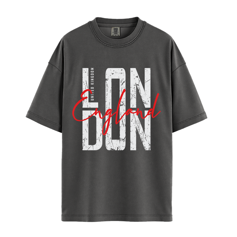 London England - Unisex T-Shirt - Premium Comfort Colors - Pepper