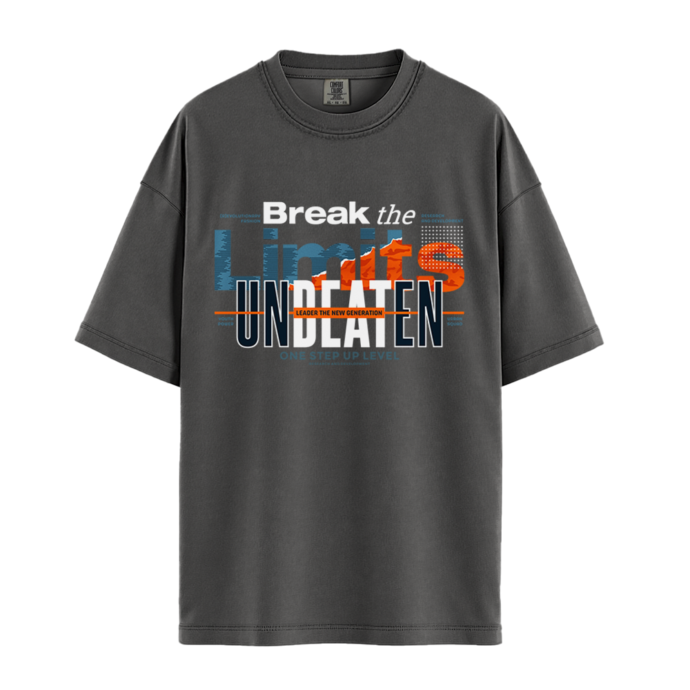 Break The Limits Unbeaten - Unisex T-Shirt - Premium Comfort Colors - Pepper