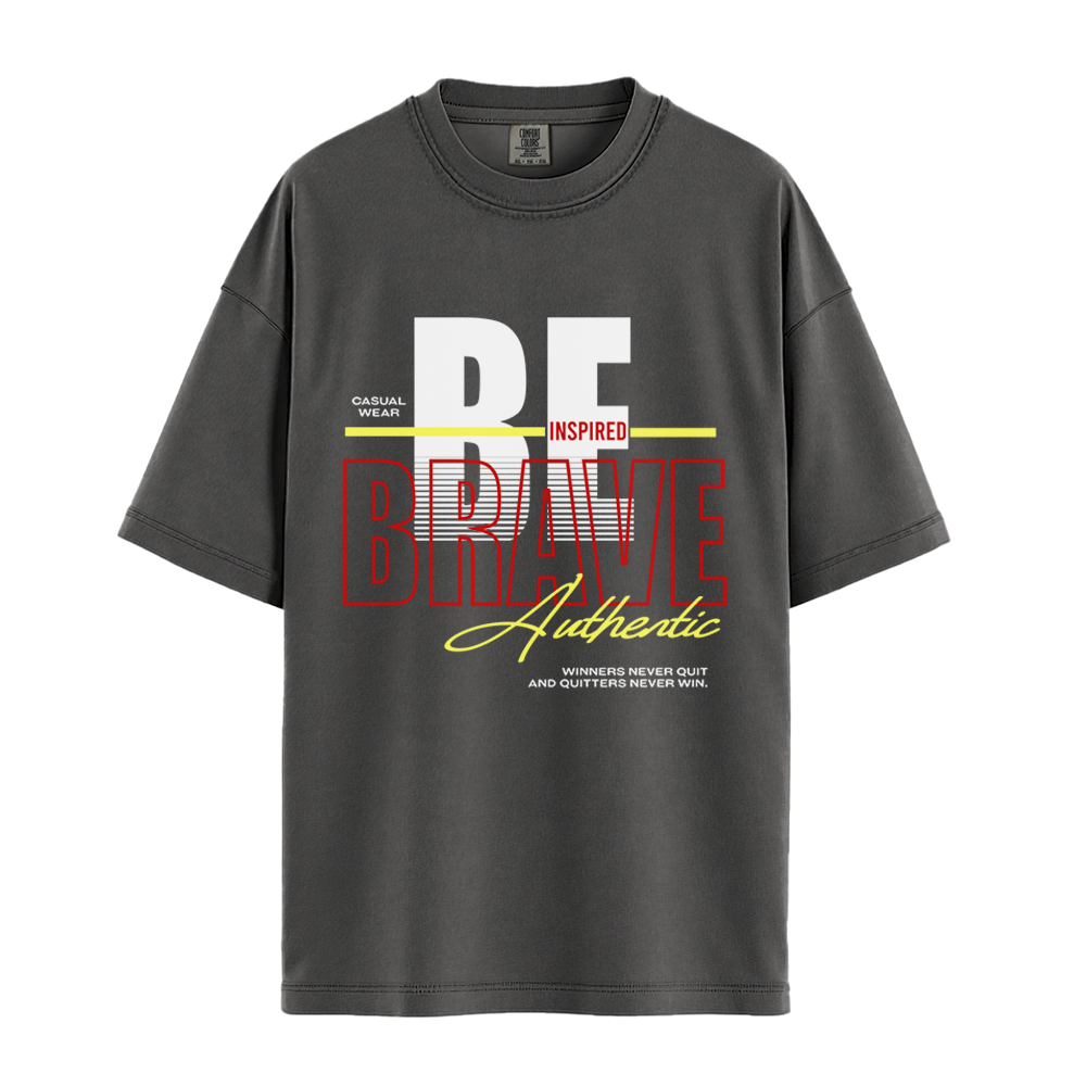 Be Inspired Brave - Unisex T-Shirt - Premium Comfort Colors - Pepper