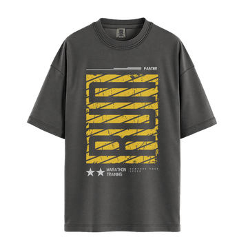 Run Faster Marathon Training - Unisex T-Shirt - Premium Comfort Colors - Pepper
