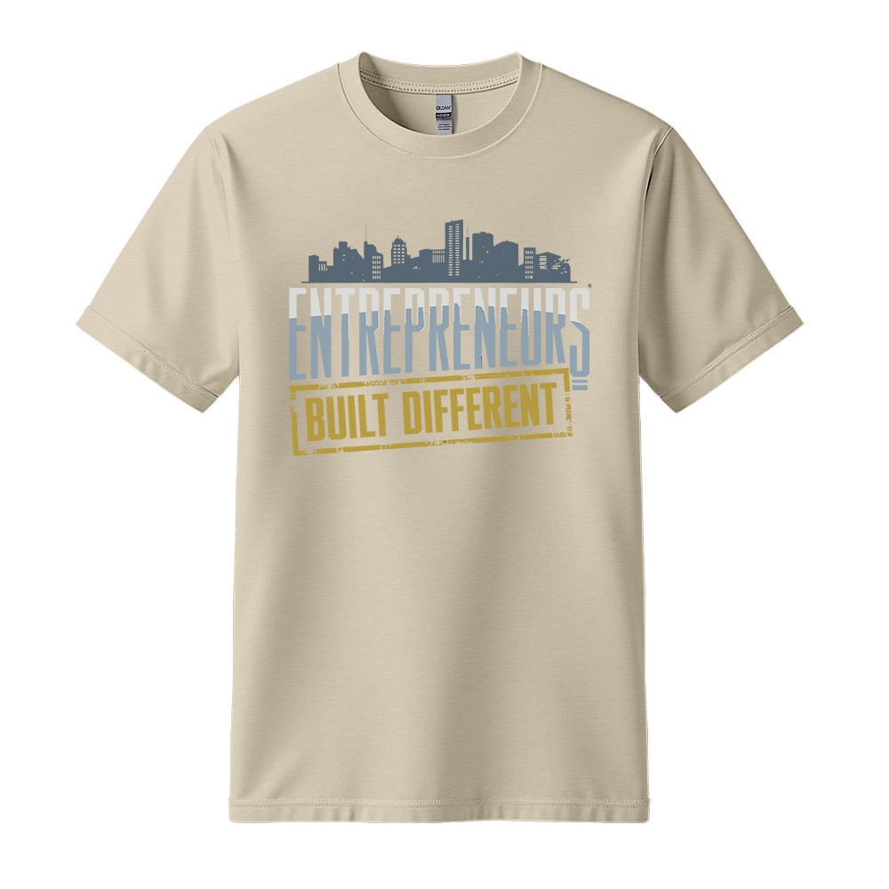Entrepreneurs Built Different - Unisex T-Shirt - Motivation Tshirt - Sand