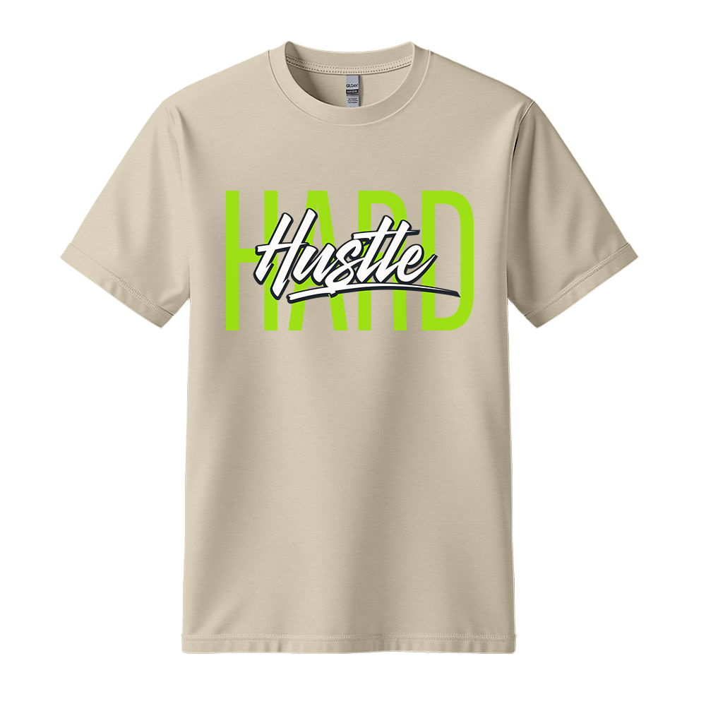 Hustle Hard - Unisex T-Shirt - Motivation Tshirt - Sand