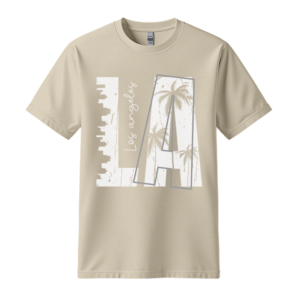 LA Los Angeles - Unisex T-Shirt - City Tee - Sand