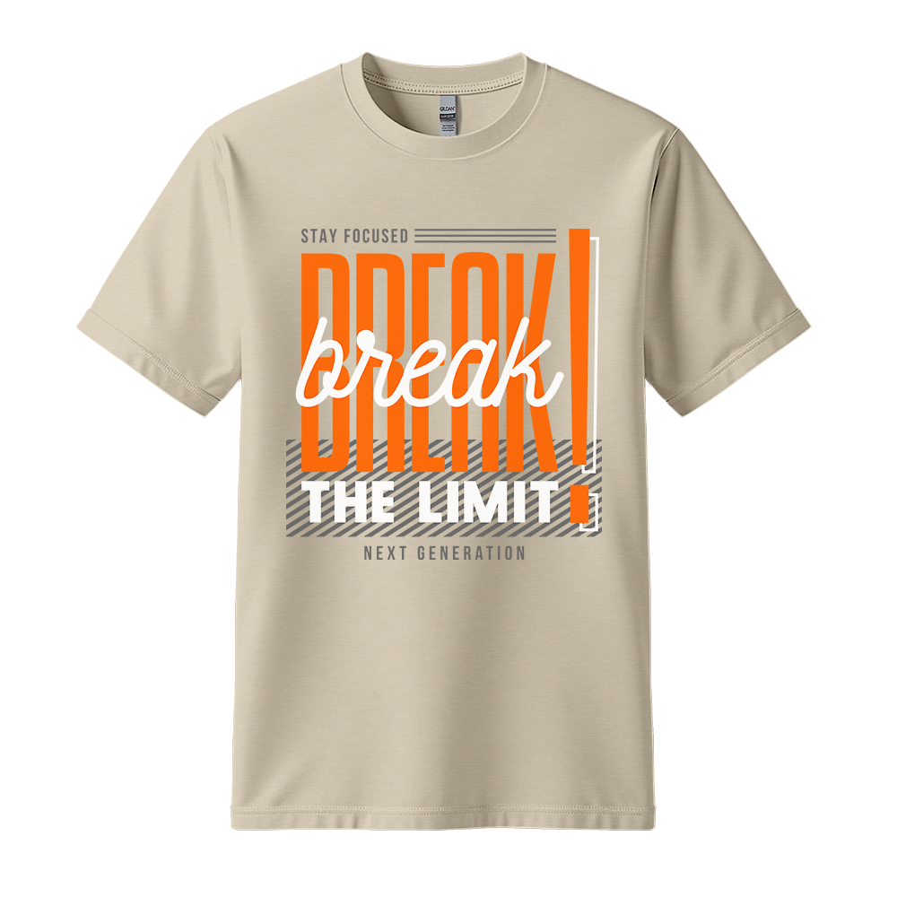 Break The Limit - Unisex T-Shirt - Motivation Tshirt - Sand
