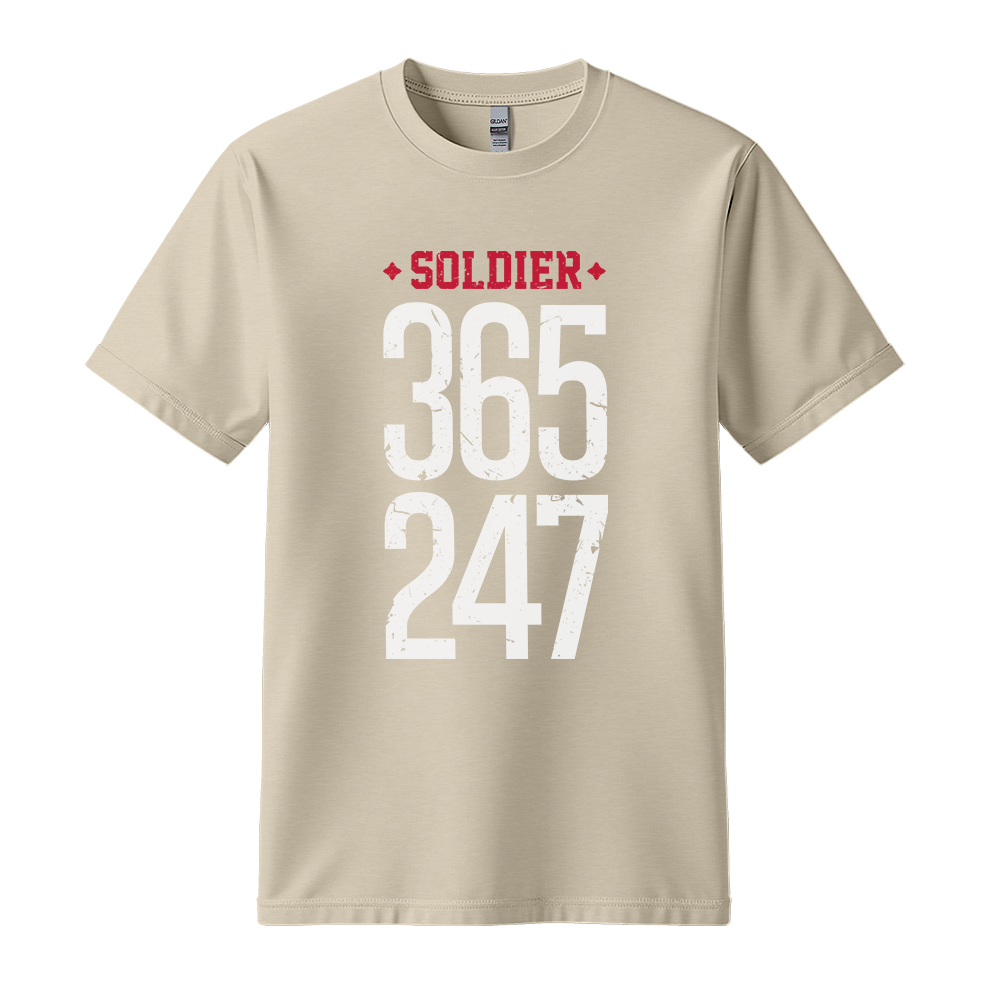 Soldier 365 247 - Unisex T-Shirt - Streetwear Tee - Sand