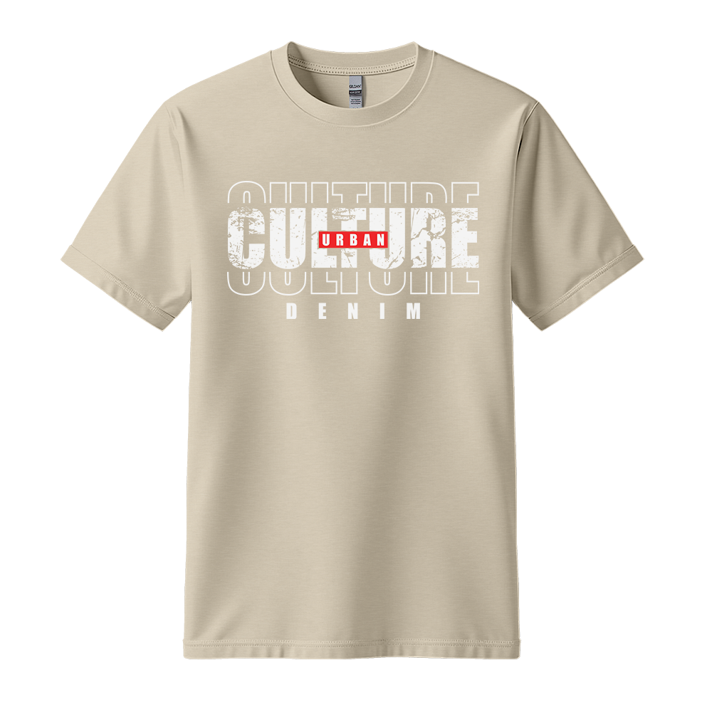 Urban Culture Denim - Unisex T-Shirt - Streetwear Tee - Sand