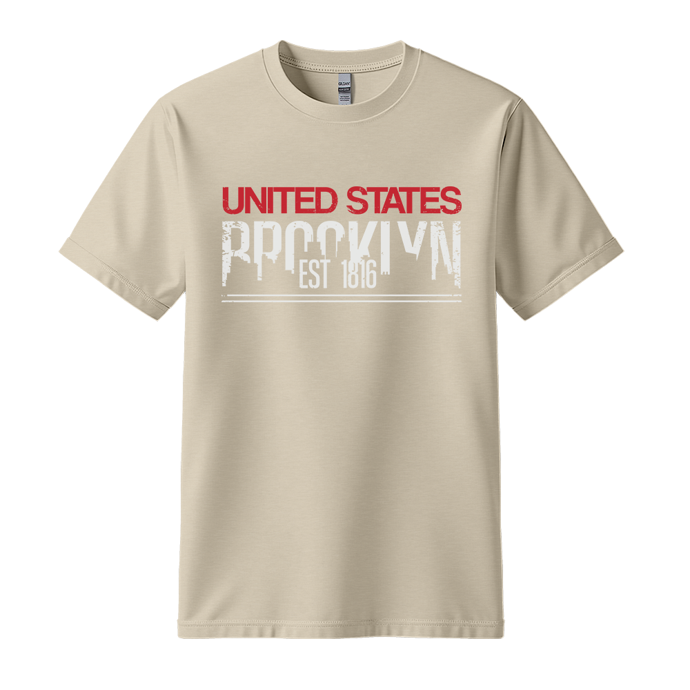 Brooklyn Est 1816 - Unisex T-Shirt - City Tee - Sand