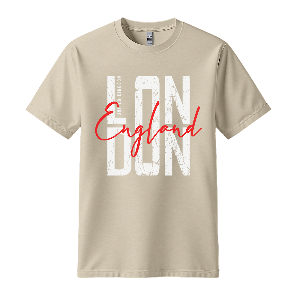 London England - Unisex T-Shirt - City Tee - Sand