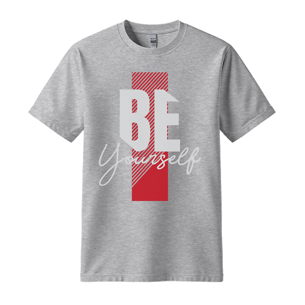 Be Yourself - Unisex T-Shirt - Motivation Tshirt - Sport Grey