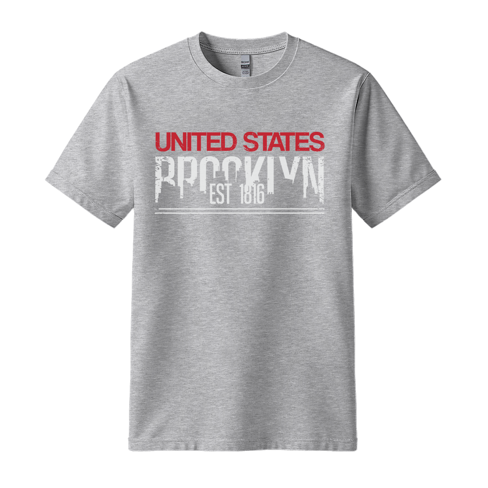 Brooklyn Est 1816 - Unisex T-Shirt - City Tee - Sport Grey