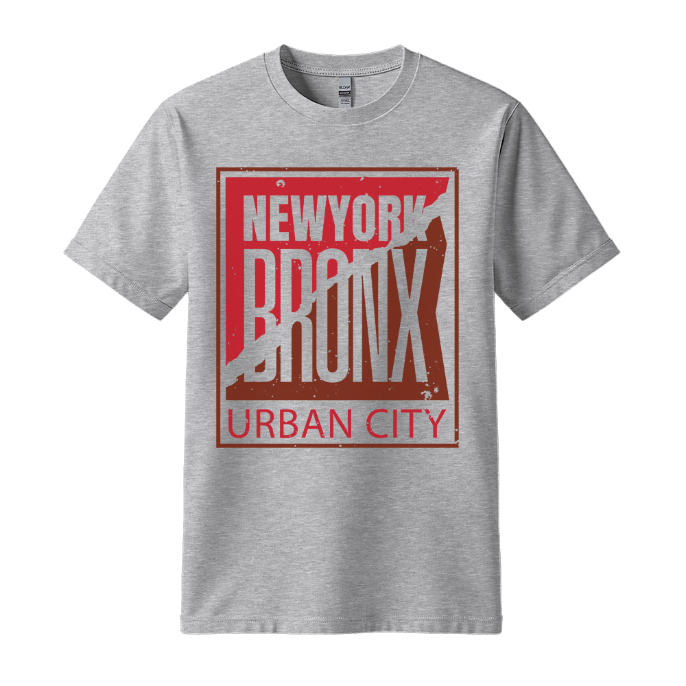 Bronx Urban City - Unisex T-Shirt - City Tee - Sport Grey