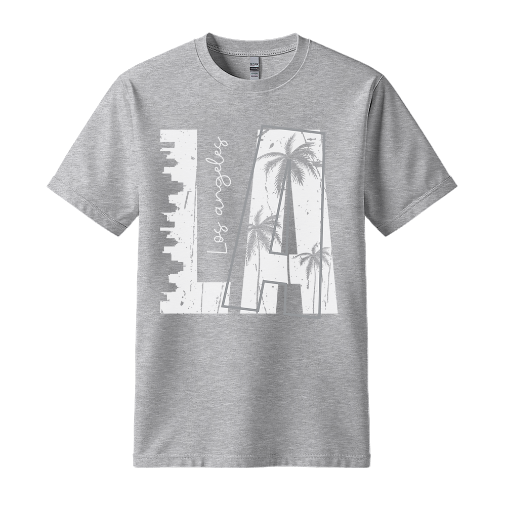 LA Los Angeles - Unisex T-Shirt - City Tee - Sport Grey