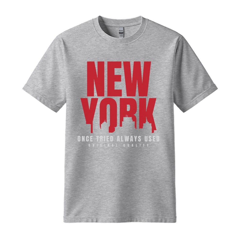 New York Once Tried Always Used - Unisex T-Shirt - City Tee - Sport Grey