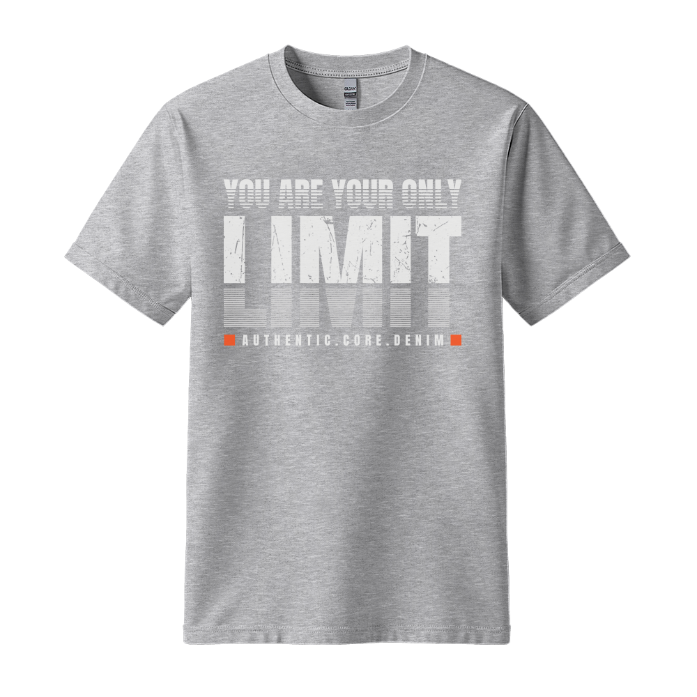 You Are Your Only Limit - Unisex T-Shirt - Motivation Tshirt - Sport Grey