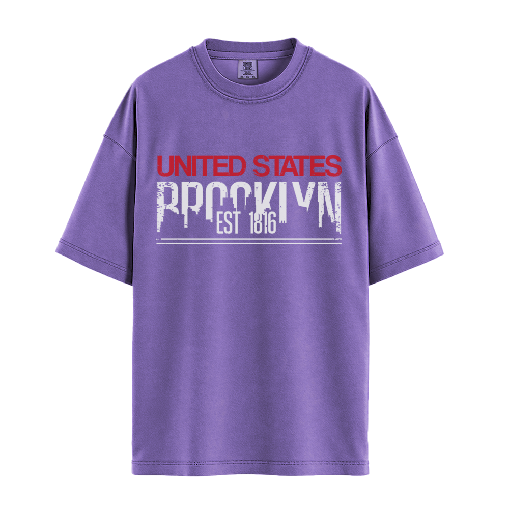 Brooklyn Est 1816 - Unisex T-Shirt - Premium Comfort Colors - Violet