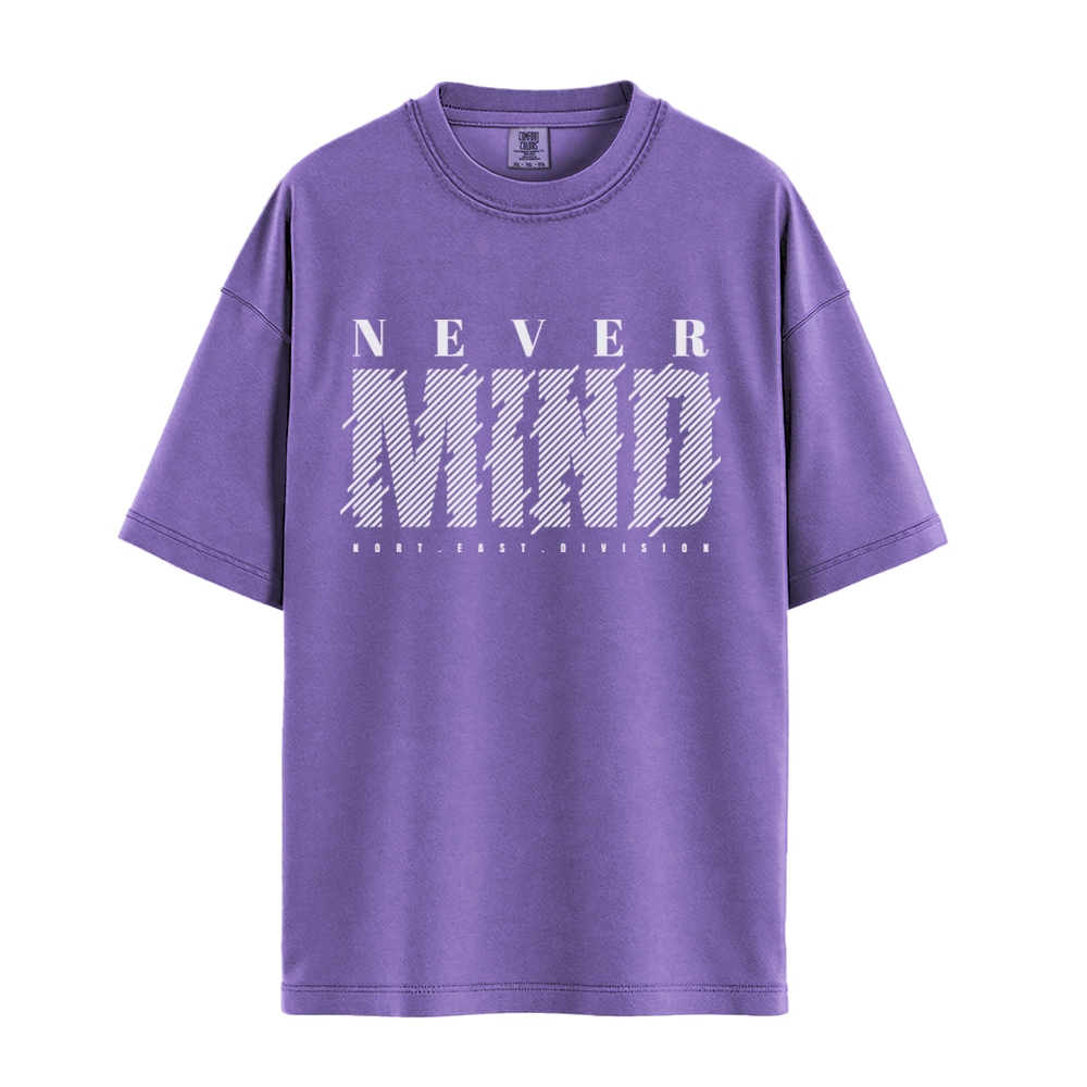 Never Mind North East Division - Unisex T-Shirt - Premium Comfort Colors - Violet