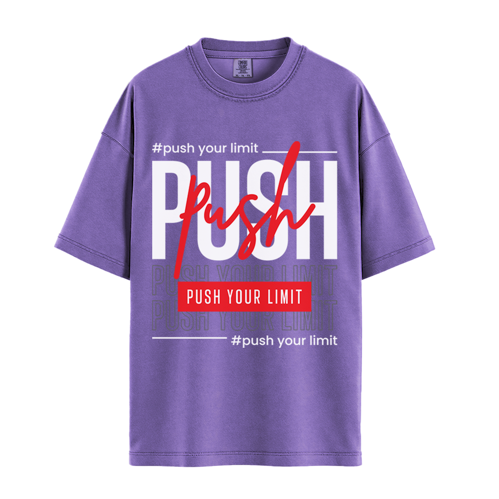 Push Your Limit - Unisex T-Shirt - Premium Comfort Colors - Violet