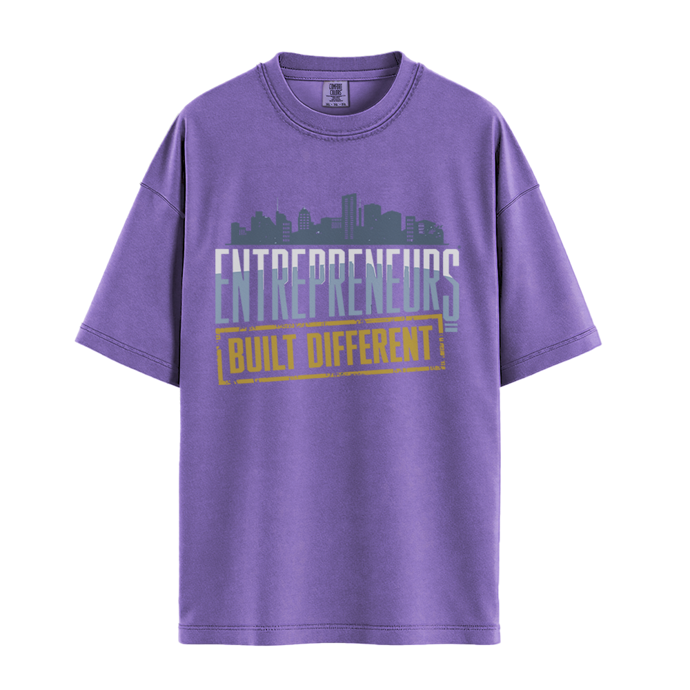 Entrepreneurs Built Different - Unisex T-Shirt - Premium Comfort Colors - Violet