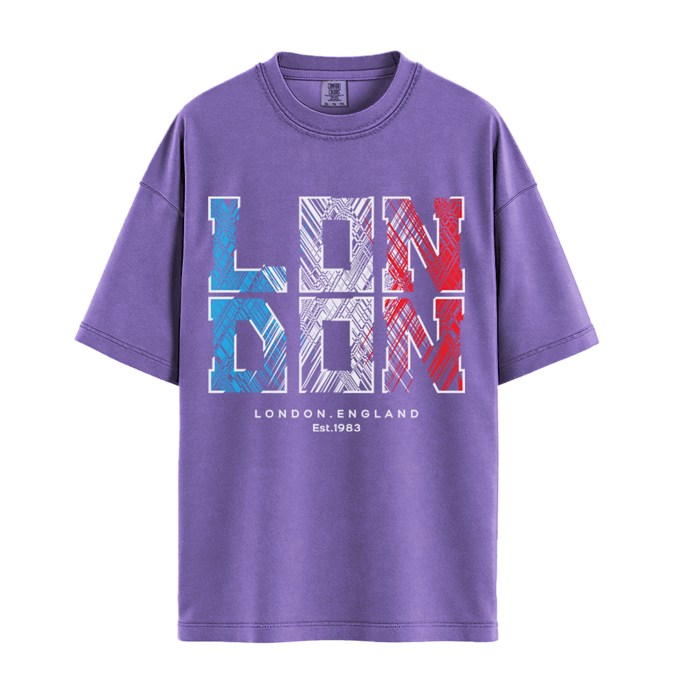 London Est 1983 - Unisex T-Shirt - Premium Comfort Colors - Violet