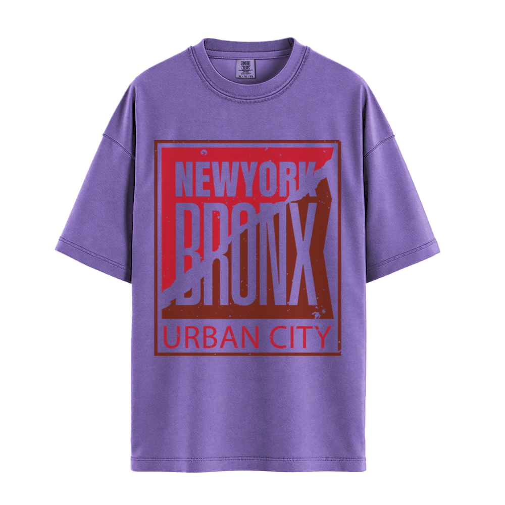 Bronx Urban City - Unisex T-Shirt - Premium Comfort Colors - Violet