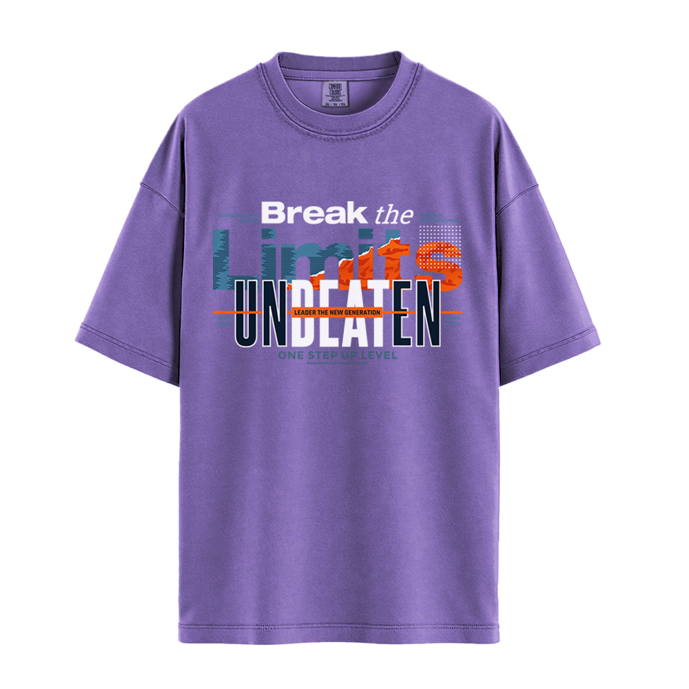 Break The Limits Unbeaten - Unisex T-Shirt - Premium Comfort Colors - Violet