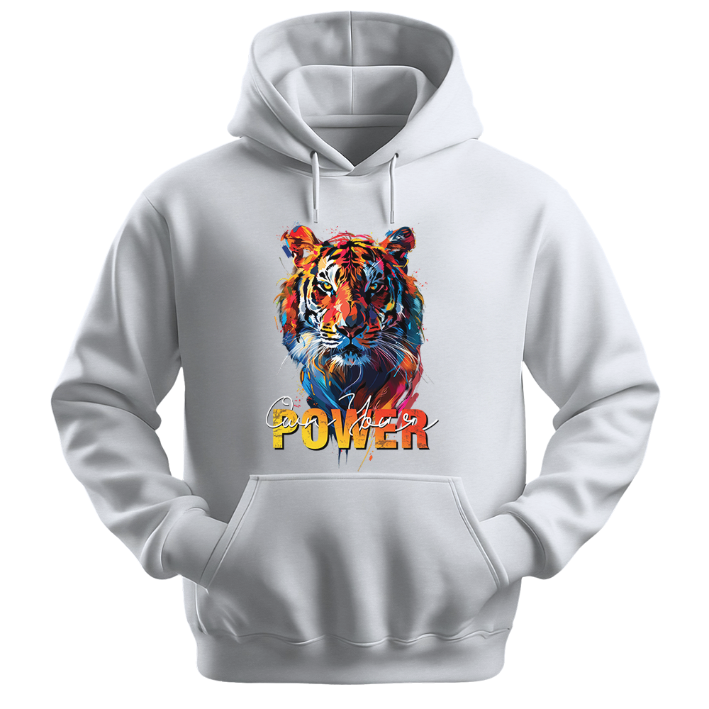 "Own Your Power" Tiger Inspirational Unisex Hoodie